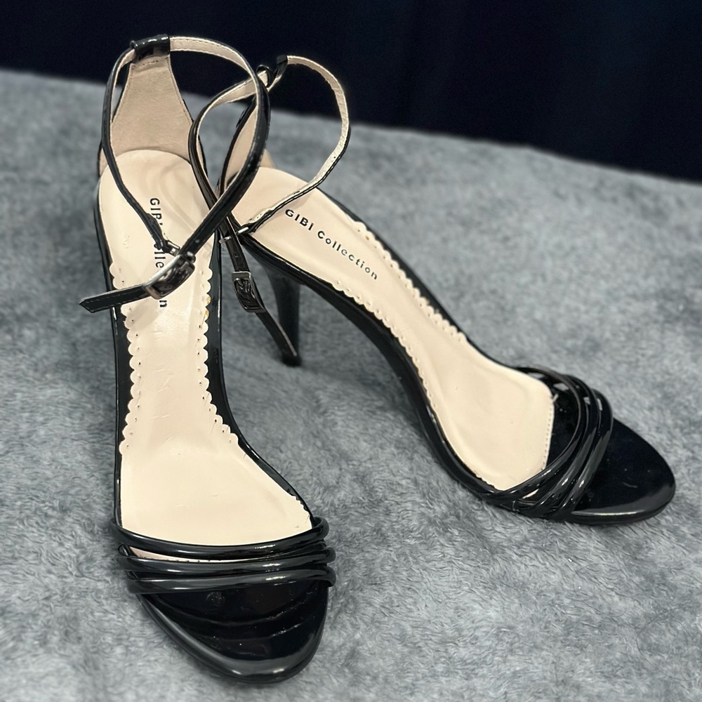 Elegant Black Strappy Heels